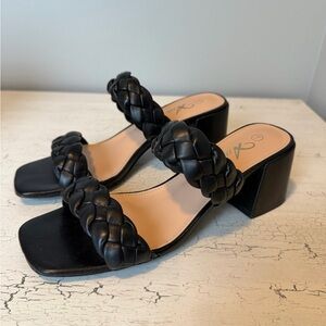 Athlefit Women's Braided Heeled Sandals